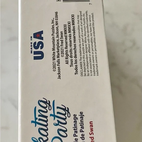 White Mountain Winter Wonderland Puzzle - 1000 Piece - Blue and White - Picture 3 of 4